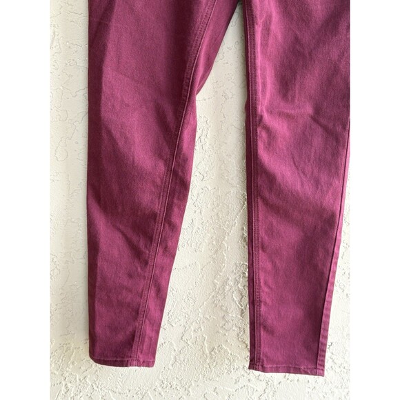 Boom-Boom Women’s Maroon/Rust Jeans Size 7 Waist 32 L 38 Skinny Mid-rise - Picture 7 of 8